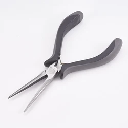 Carbon Steel Long Chain Nose Pliers Hand Tools Polishing Jewelry Making Tools 15.5x8x1.7cm