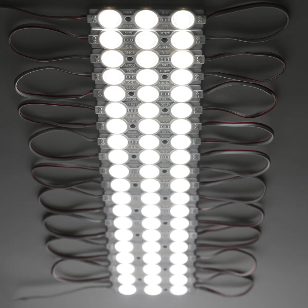 40pcs 160 Deg Back Light 1.44W UL Listed LED Injection PVC ABS Module DC12V White 2835  Waterproof  Light for Letter Sign 5630