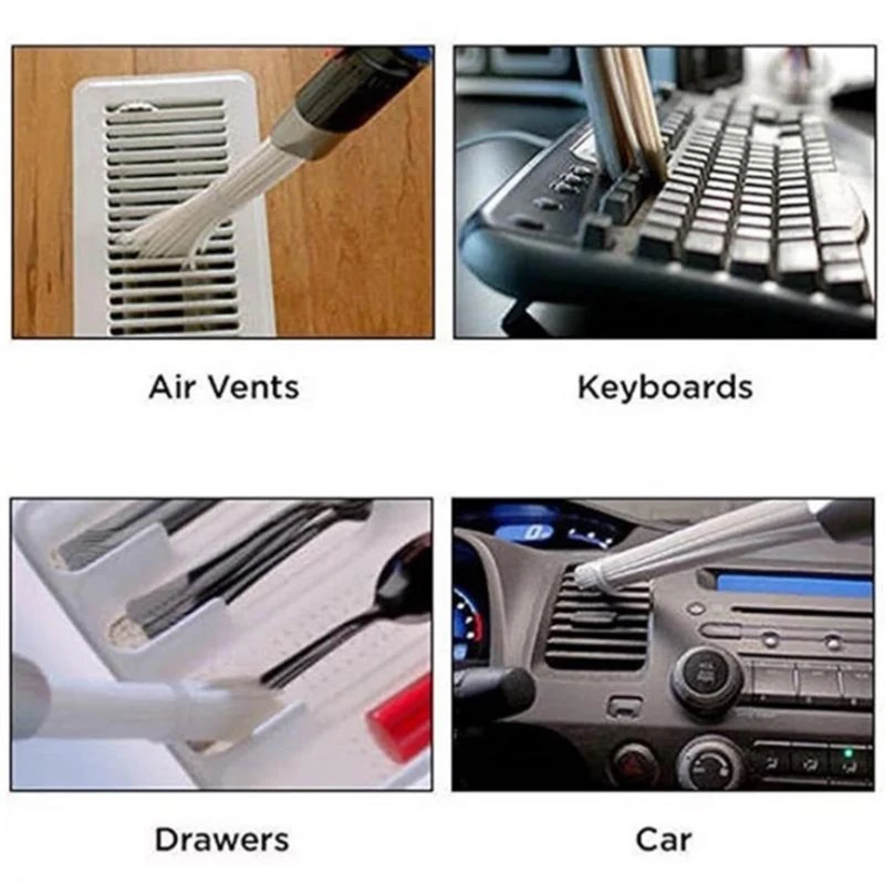 Polvere Punta del Pennello Vacuum Cleaner Accessori Universale Aspirapolvere Per Pulire Piccolo Nook Come Foro di Aria Tastiera Cassetto Gioielli Auto