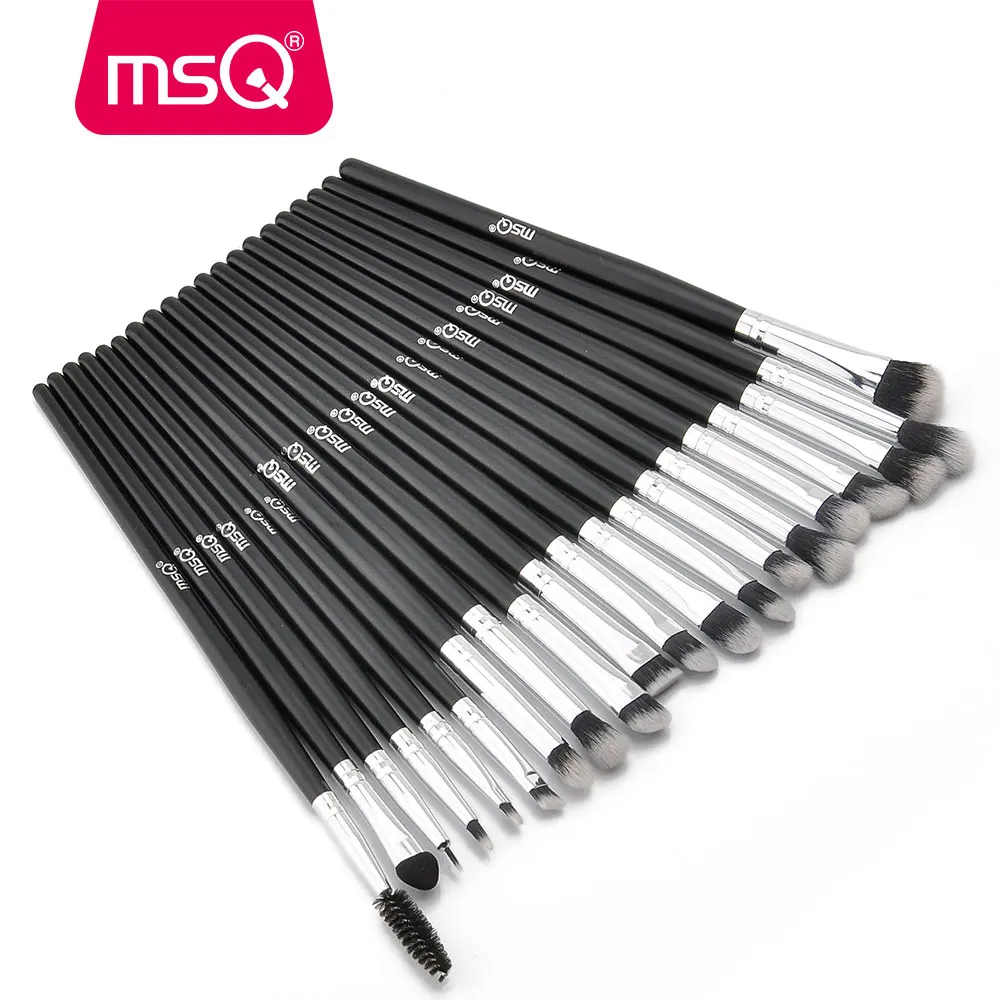 MSQ Professional 20PCS Makeup Brushes Sets Eye Shadow Eyelashes Eyebrow Lip Cosmetic Tool Make Up Eyes Detail Brush Kits