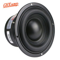 GHXAMP 4 Inch Woofer Subwoofer Speaker Unit 4ohm 40W Polymer Cap Long Stroke Rubber For Computer Multimedia Speaker Upgrade 1PC