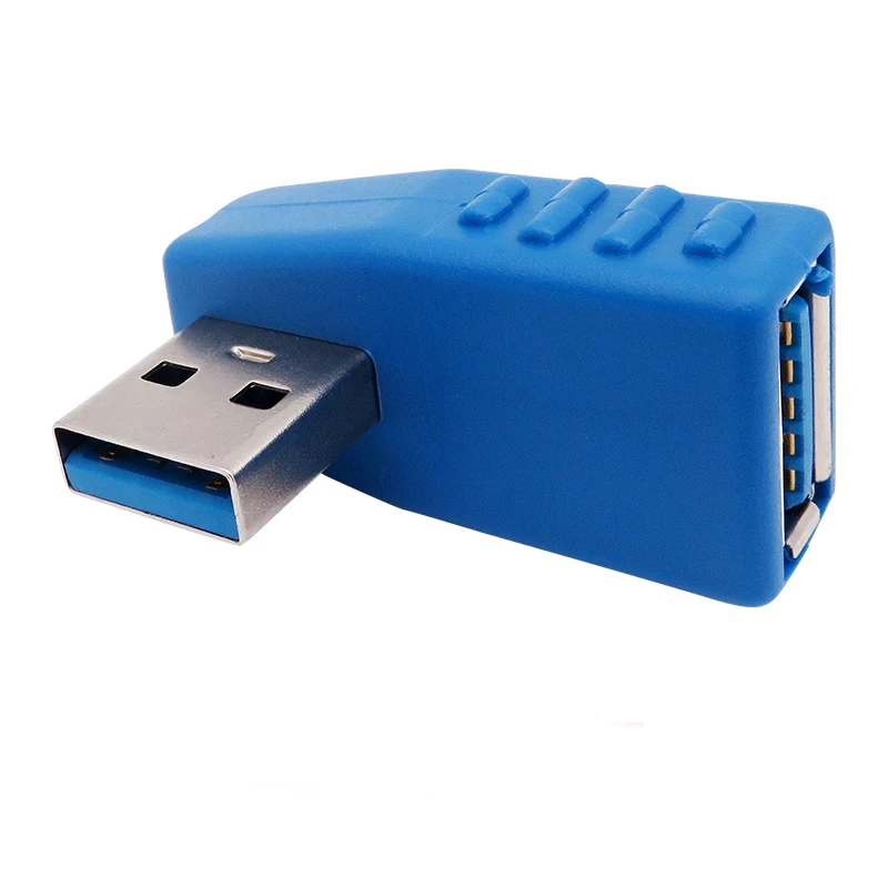 90 Degree Left Right up down Angled USB 3.0 A Male To Female Adapter Connector For Laptop PC Computer  Drop ship