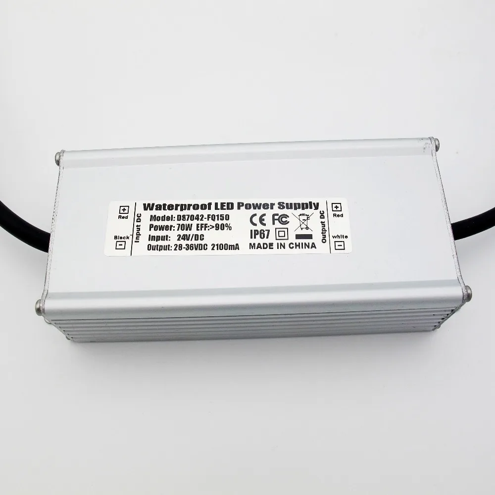 Jiaderui Waterproof DC 24V - 28V to DC Constant Current LED Driver 70W Low Voltage Power Adapter