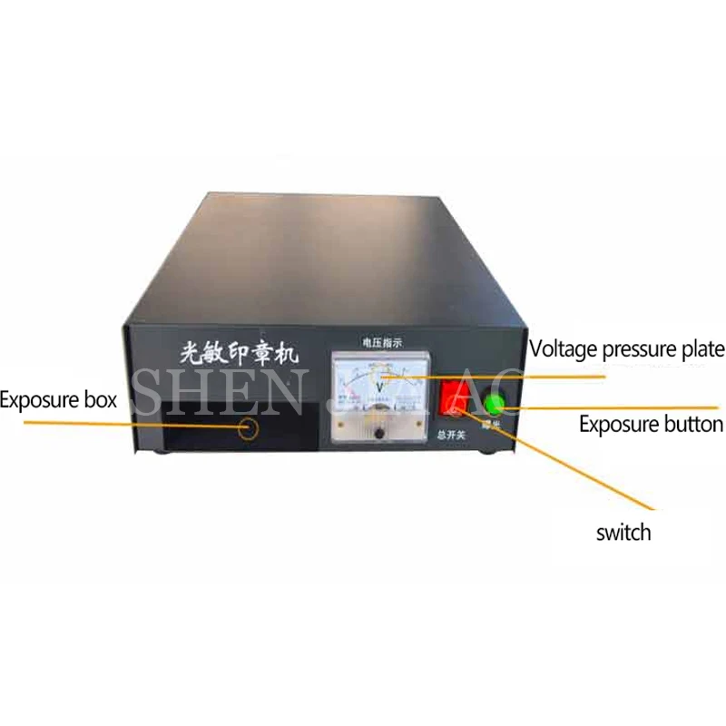 Imagem -06 - Máquina de Selagem de Carimbo Fotossensível Máquina Seletora de Carimbo Área de Gravação 50*80 mm v 1pc