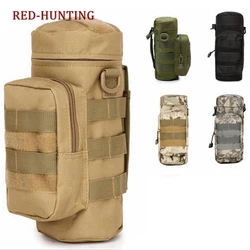 Tactical Molle Zipper Camo Water Bottle Pouches Small Mess Pouch Nylon Waterproof Waist Bag Outdoor Travel Sports Bottle Pouch