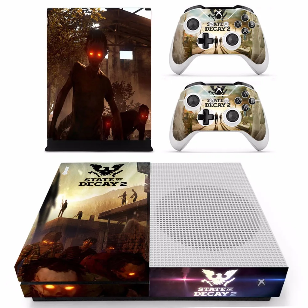 เกม State Of Decay 2ผิวสติกเกอร์รูปลอกสำหรับ Microsoft Xbox One S คอนโซลและ2ตัวควบคุมสำหรับ Xbox One S สกินสติกเกอร์ไวนิล