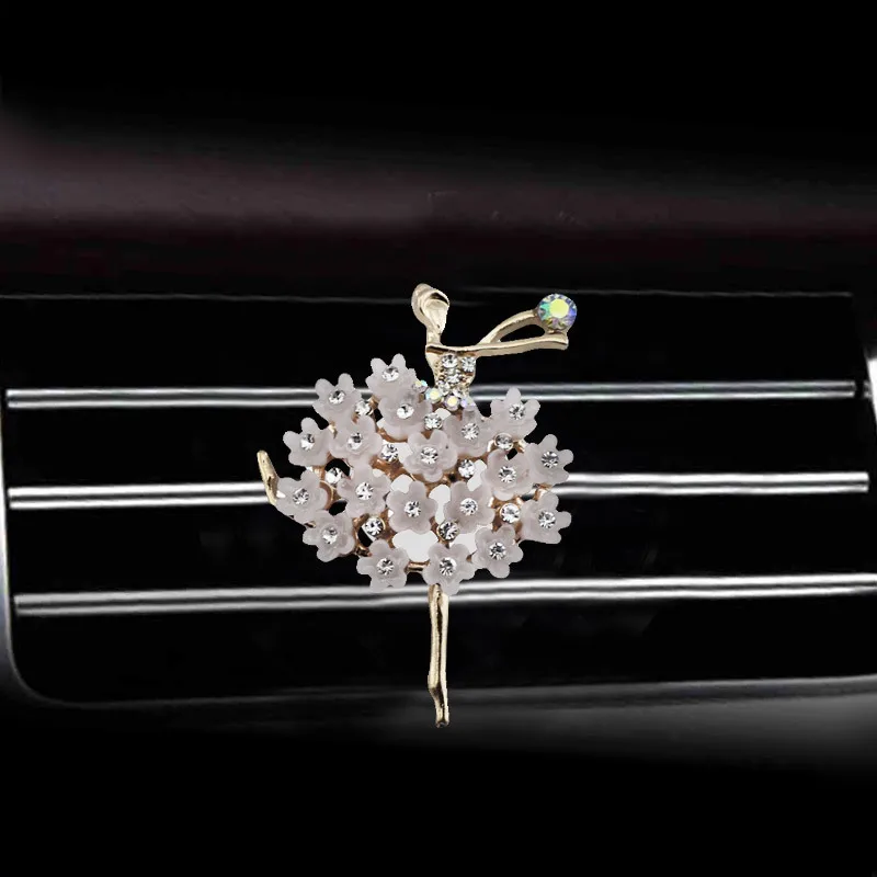 Inlay Water drill Ballerina girl car Air conditioning outlet perfume car perfume car interior accessories car fragrance