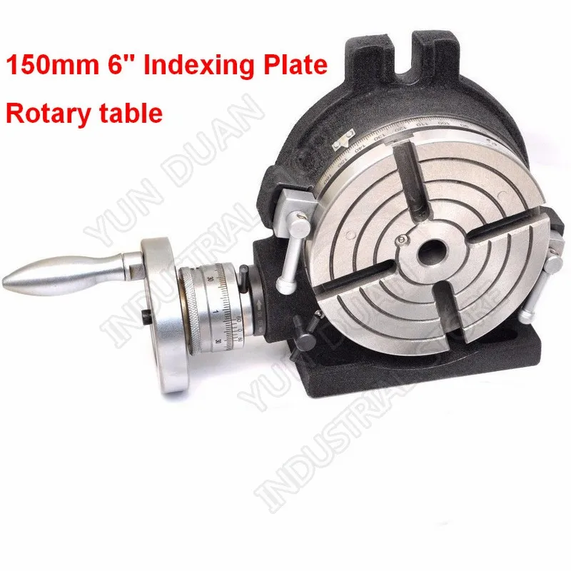 

150mm 6" Indexing Plate Rotary table MT2 vertical and horizontal For CNC Milling Drilling Grinding Machine