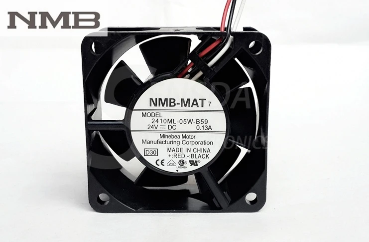 

For NMB 2410ML-05W-B59 DC 24V 0.13A 6025 60x60x25mm 6cm 60mm server inverter axial cooler blower cooling fans