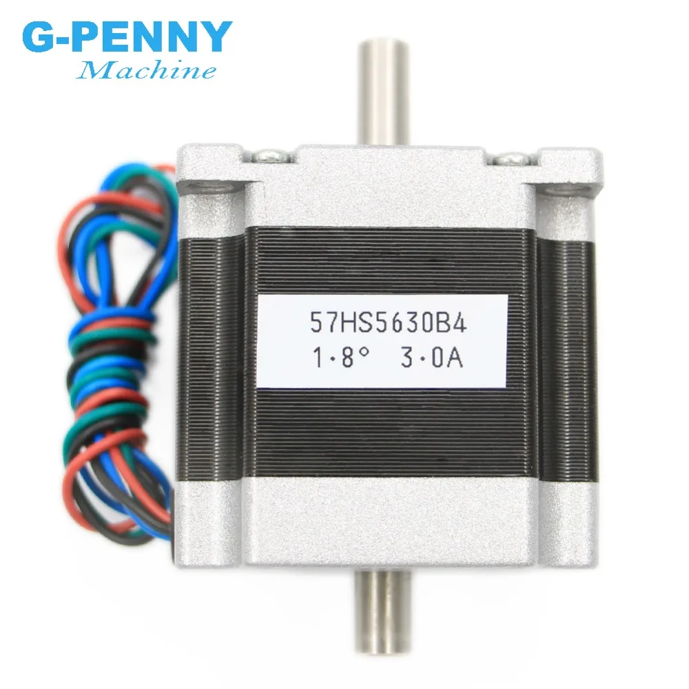 Nema23 Dual Shaft CNC Stepper motor 57x56 NEMA 23 stepper motor D=8mm 3A 1.26N.m double shaft stepping motor 180Oz-in