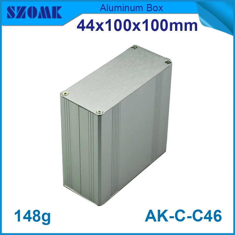 1Piece engraved labels power supply aluminium enclosure electronics enclosure metal 44(H)x100(W)x100(L) mm