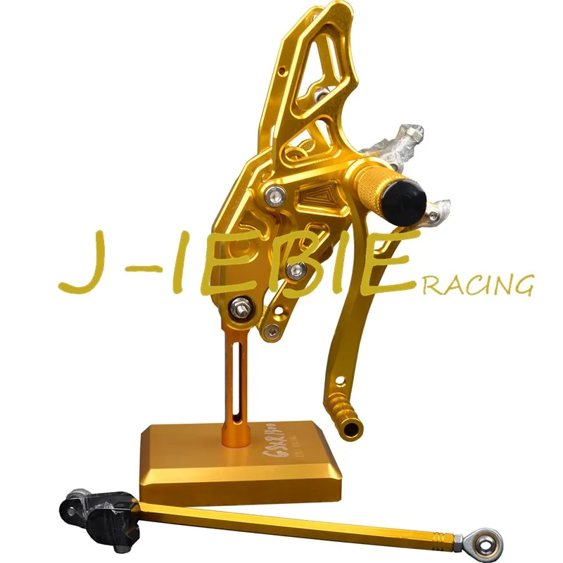 CNC Racing Rearset Adjustable Rear Sets Foot pegs Fit For Yamaha YZF R15 2012 2013 2014 2015 GOLD