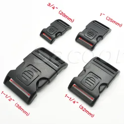 10pcs Pack Plastic Self-locking & Arched Switch Buckle for Backpack Straps Camping Bags