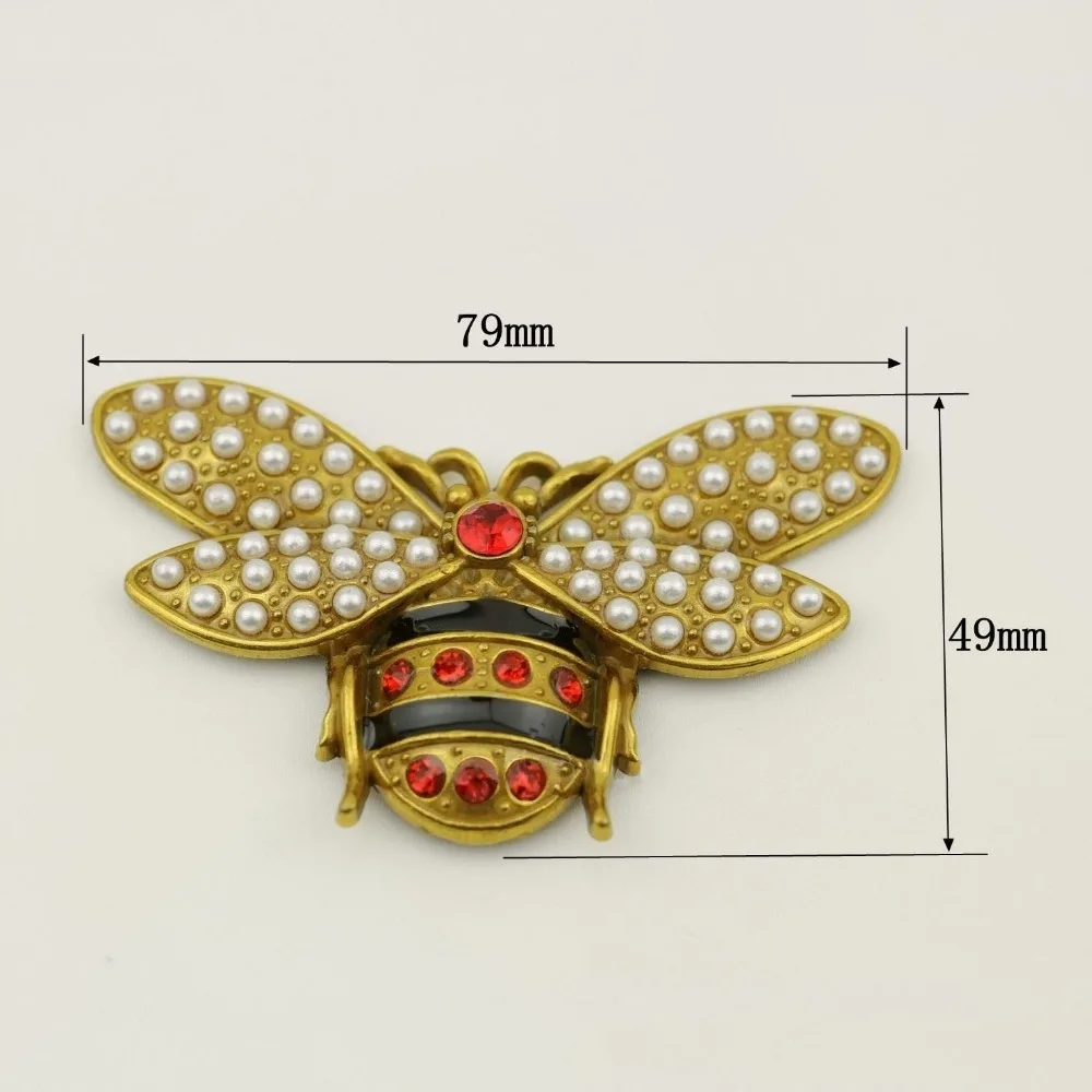 2pcs Pearl insect badge women accessories DIY accessories for bag badges on backpack kawaii clothes decoration Crafts Bee Buckle