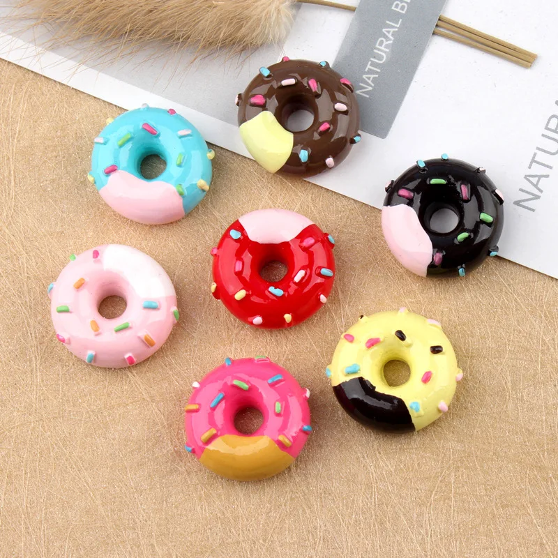 6/8/10 stücke Mini süße Süßigkeiten Donut Puppe Essen so tun, als spielen Puppenhaus Zubehör Miniatur Home Craft Dekor Kuchen Kinder Küche Spielzeug – Detail 34