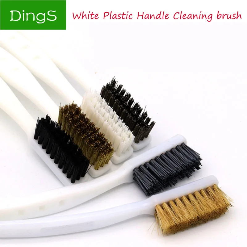 DuPont-Juego de cepillos de limpieza de nailon, alambre de cobre, cepillo Industrial con mango de plástico, herramienta de mano de óxido limpio, accesorios de fabricación, 2/6 Uds.