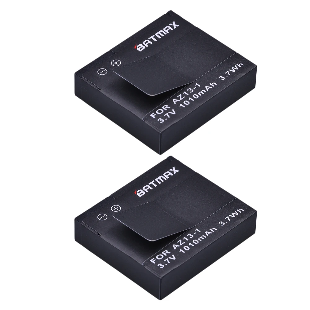 

For 2Pcs Xiaomi Yi Battery AZ13-1 Akku 1010mAh Rechargeable Li-ion Battery for Xiaomi yi Action Camera Sport Camera Accessories