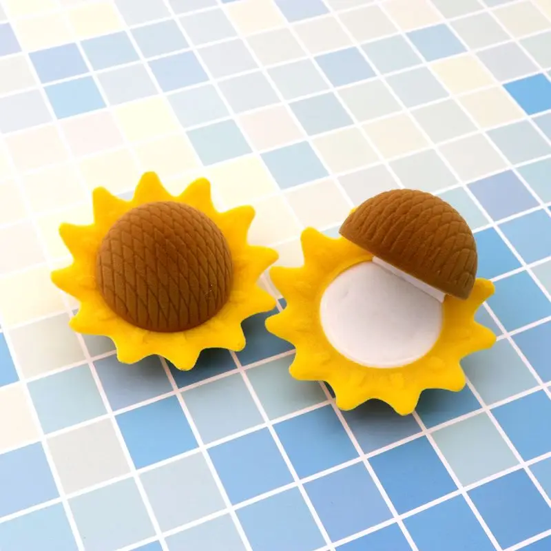 Gelbe Sonnenblume Samt Ring Box Ohrringe Geschenk Geschenkboxen Verpackung für Schmuck Hochzeit Verlobung Display Halter Großhandel – Detail 1