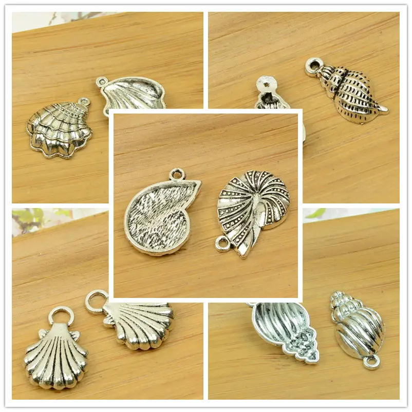 

shell/shellfish pendant alloy antique silver diy jewerly finding accessories making sea animal ocean hot bracelet free shipping