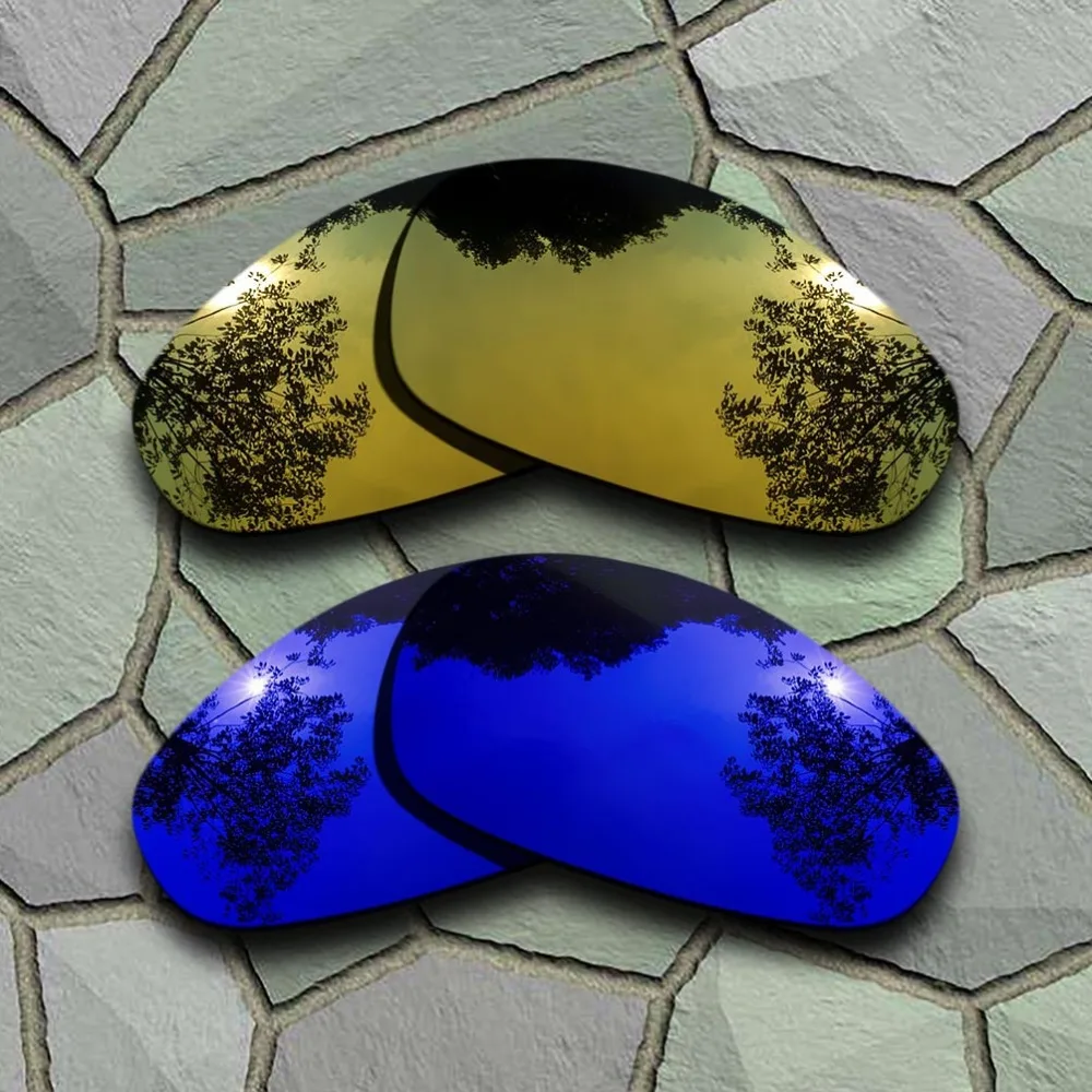 Yellow Golden&Violet Blue Sunglasses Polarized Replacement Lenses for Oakley Juliet