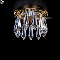 Nowy nowoczesna kryształowa żyrandol lustres de cristal oświetlenie do salonu Dia8 * H5.5cm kryształowe światła korytarz mini lampy LED