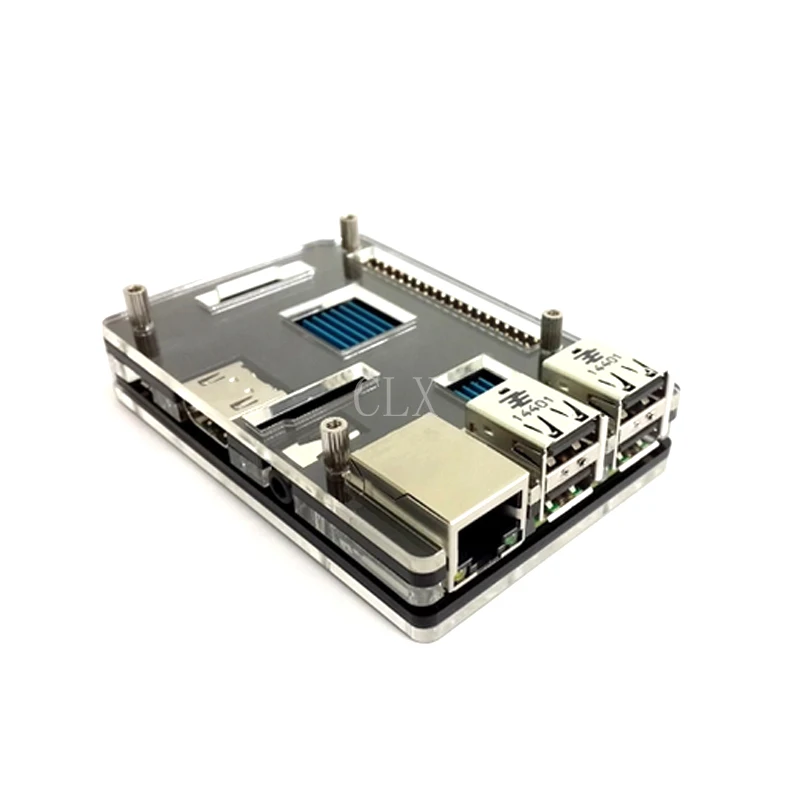 

Raspberry Pi 3 Model B Case Cover Shell Enclosure Box Transparent Black case