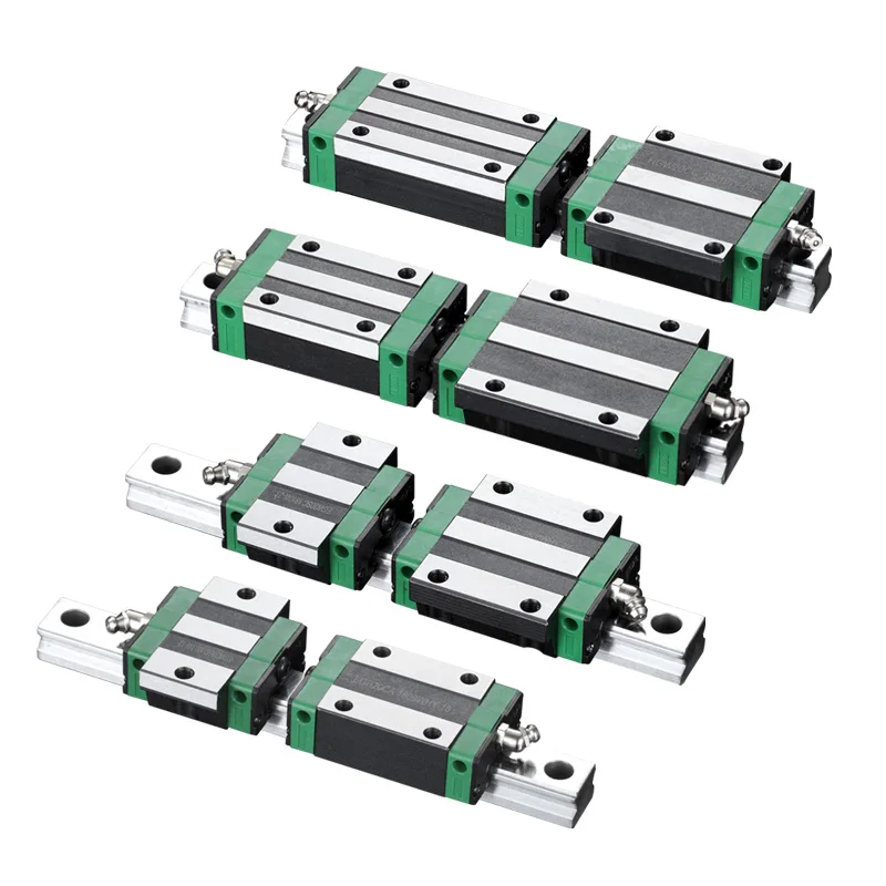 KGT HGW15 HGW20 HGW25 HGW30 L 100 200 300 400 500 600 800mm heavy linear rail slide 1pc HG15 linear guide 1pc HGW15 carriage CNC