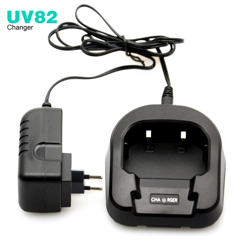 CH-8 Li-ion Battery Desktop Charger For Baofeng UV-82 UV-89 UV-8D Radio Walkie Talkie Accessories EU or US 100-240V