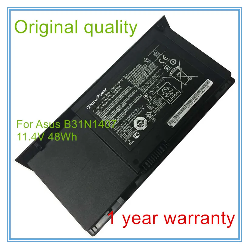 

Original quality 11.4V 48Wh B31N1407 laptop Battery for B451 B451JA B451JA-1A