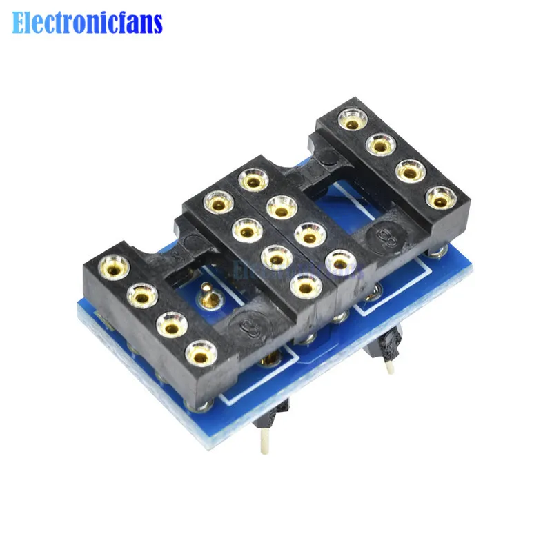 Dual DIP8 to DIP8 Mono Opamp PCB+Pin+Socket For NE5532 OPA2132 OPA627 TL072 P07