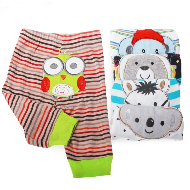 PP Pants 5pcs/lot  Baby Fashion Model embroidery Babe Pants Cartoon Animal Printing Baby Trousers Kid Wear Baby Pants