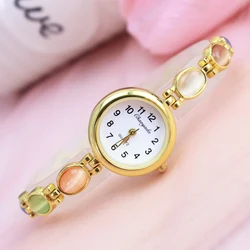 Montre-bracelet à quartz entièrement numérique pour femme, marque de luxe, bracelet en or, bijoux à la mode pour femme, 2024