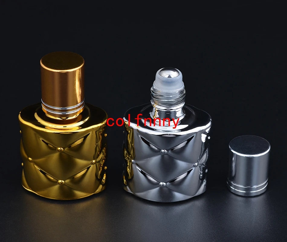 300 teile/los Schnelle Shipping10ml UV Glas Nachfüllbare Duftstoffflasche Mit Ätherischen Ölen Stilvolle Flakon Vide Cosmetique Mit Paket