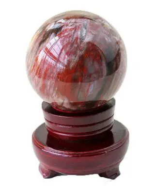 60mm  Petrified Wood Sphere Stone2.4 inch Conifer Mineral Ball Madagascar