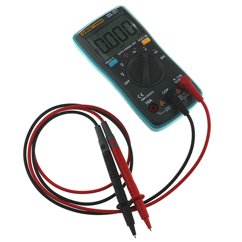 4000 Counts Portable Digital Multimeter LCD Display Auto Range AC/DC Ohm Ammeter Voltmeter Multimeter Meter With Storage Bag X15