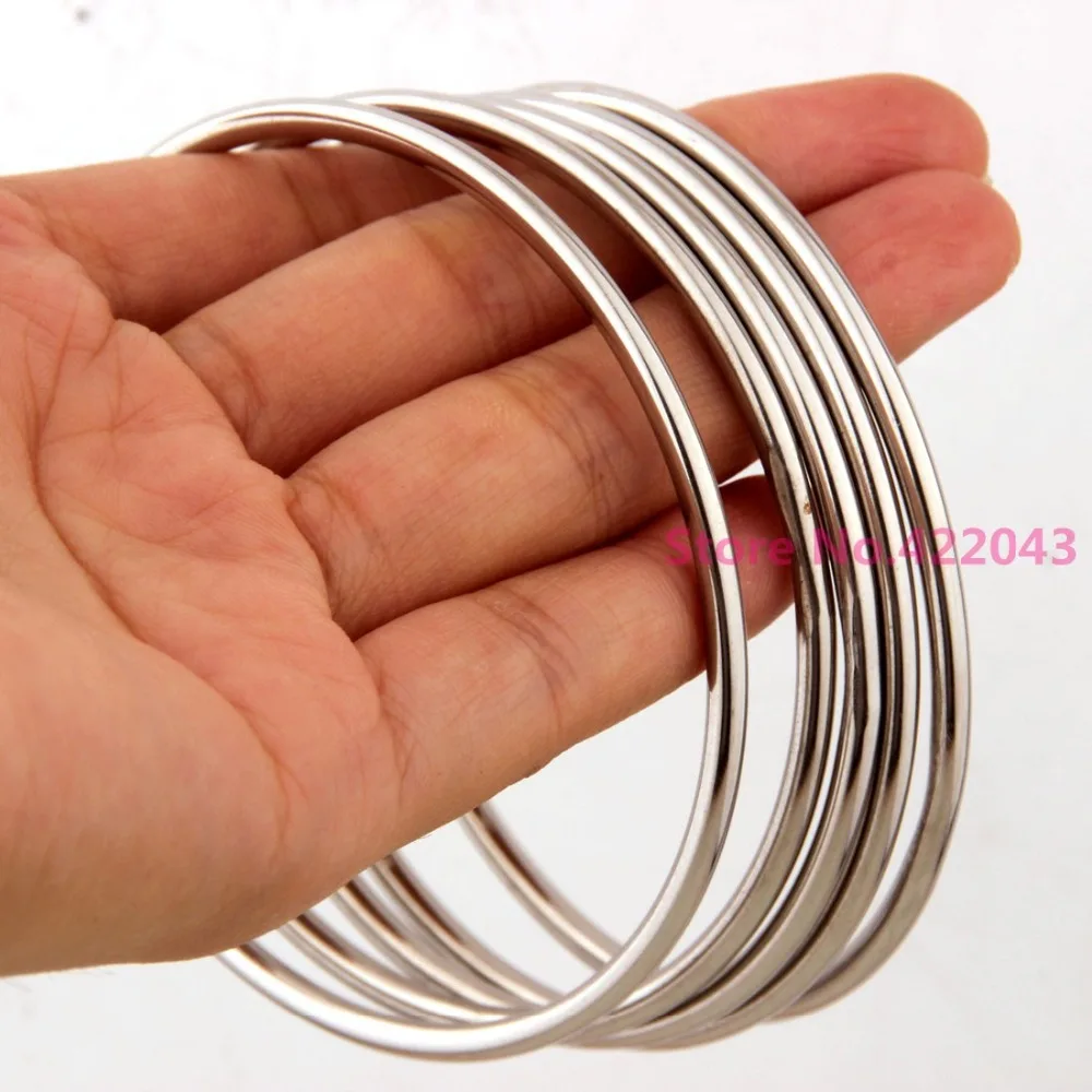 High quality Silver Or  Gold  color Jewelry 316L Stainless Steel Luxury Brand Stylish Round Womens 5pcs/Set Bangle Bracelet