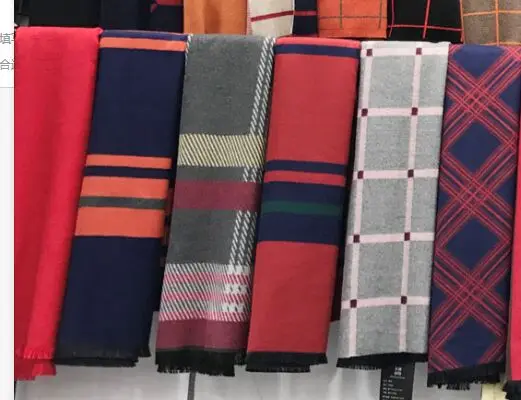 

2017 cotton blend mens scarf neck scarf gift #3601