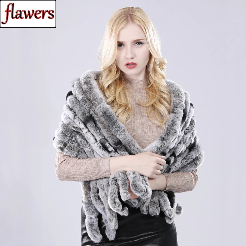 New Women Long Style Real Rex Rabbit Fur Scarf Rex Rabbit Fur Warm Soft Warp Quality Fashion Rex Rabbit Fur Tassel Shawl Scarves