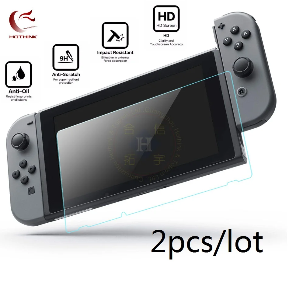 Hothink 2 Stks/partij Gehard Glas Screen Protector Film Voor Nintendo Switch Ns Accessoires Nintend Schakelaar