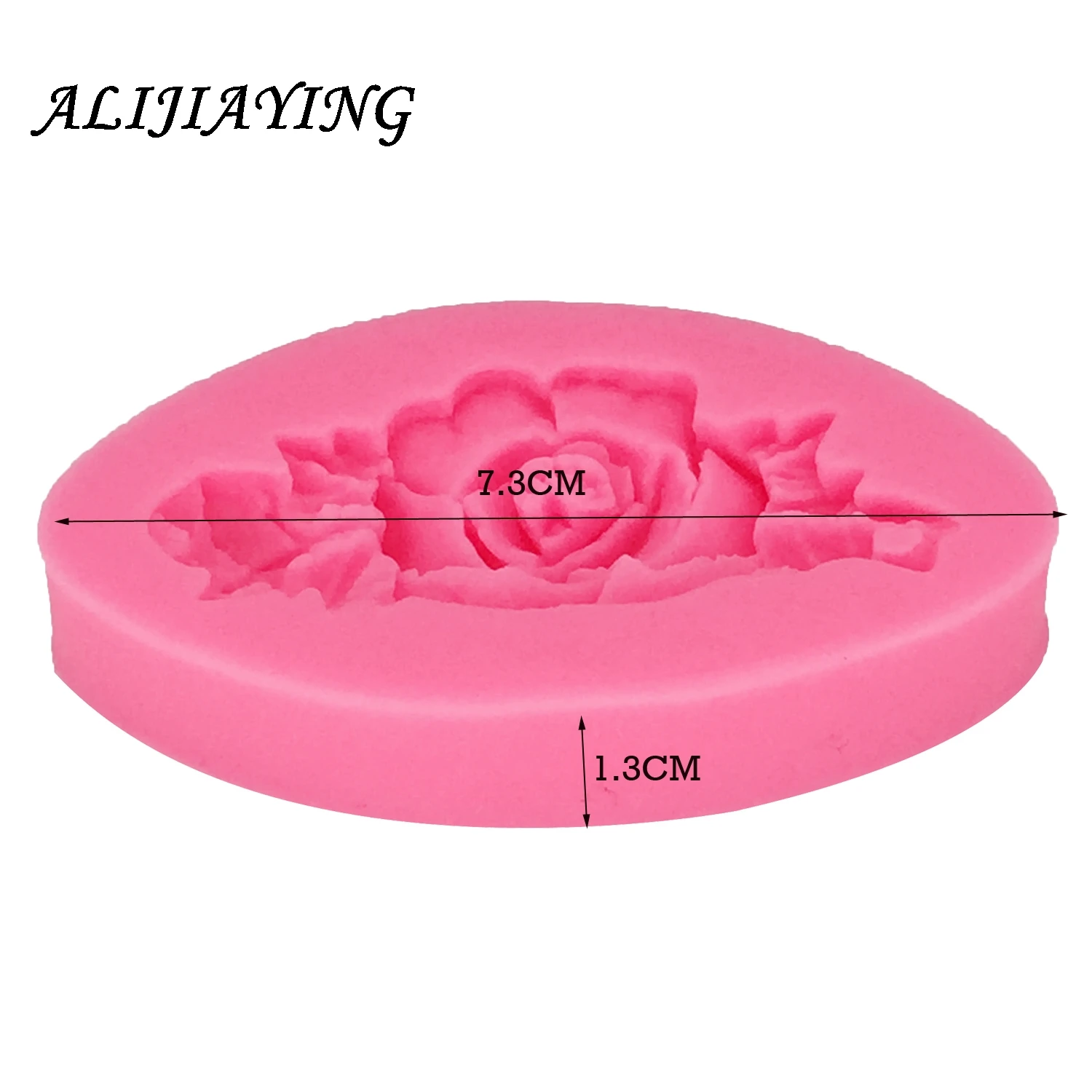 1Pcs Peony Rose Shape Silicone Fondant Molds Flowers Clay Mold Cake Baking Wedding Decorating Tools Cake Border Mould D0050 6