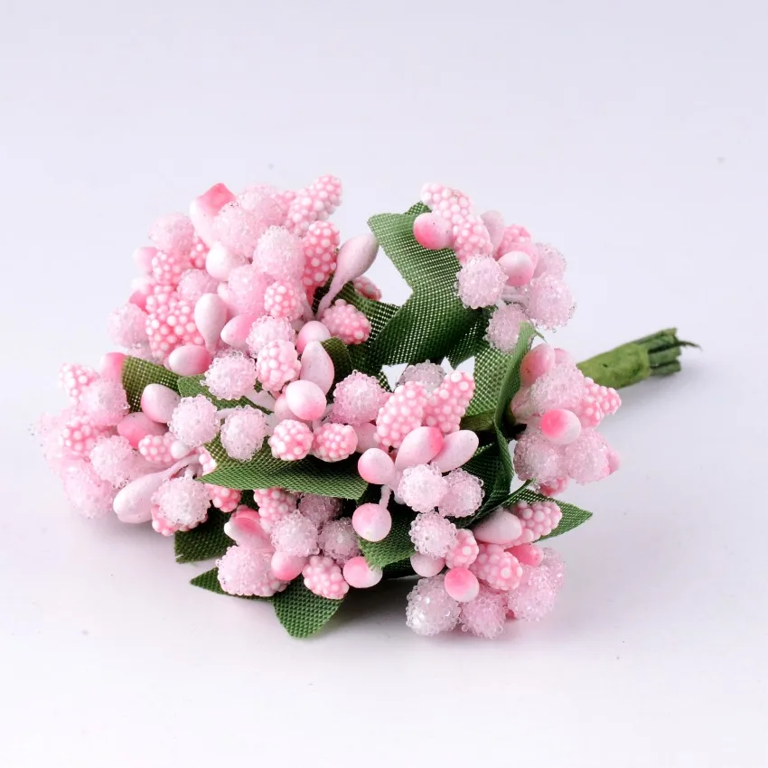 4mm (92mm) 72pcs/lot Artificial Flowers Stamen Pearl Flower Stamen Floral Stamen Pistil Cake Wedding Decoration DIY Accessory