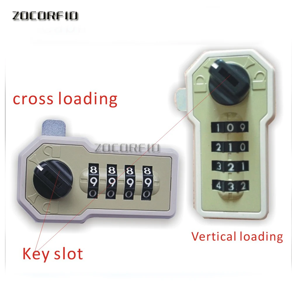 No power4bit number MINI combination lock, store password lock, machinery, no power supply+key+pointer