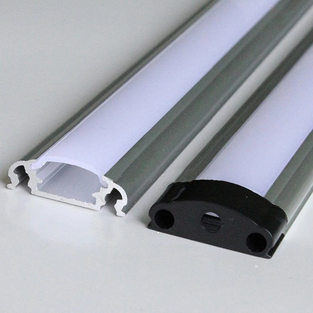 

30m (30pcs) a lot,1m per piece,LED Aluminum extrusion profile for led strips with milky diffuse cover or transparent cover