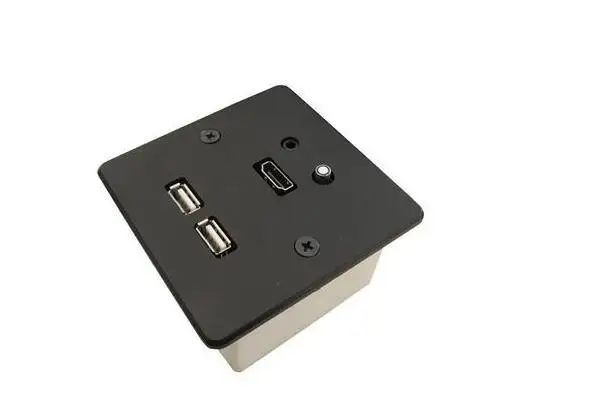 

1*3.5Audio,1*Bluetooth,1*HDMI,1*USB Charge,aluminum wall plates with bluetooth and USB charge for hotel