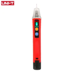 UNIT-UT12D Detector de tensão AC, caneta sem contato, testador, sensor elétrico, medidor de tensão, lápis de teste atual, alarme, luz LED, 24-1000V