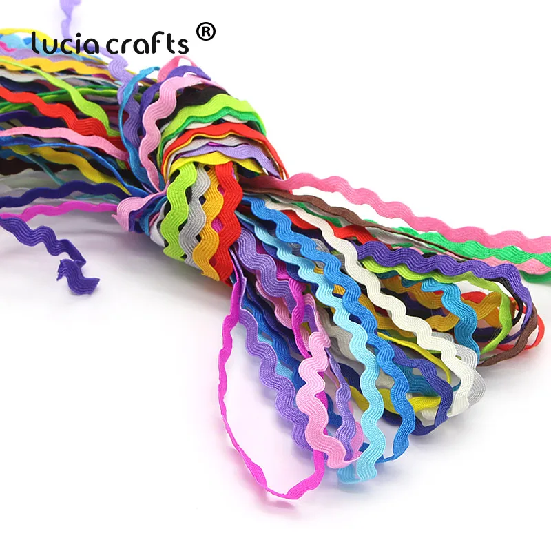 Lucia Crafts Random Mixed 18yards  5mm Grosgrain Ribbon DIY Hair Bow Wedding Party  DIY Decoration Craft Z0202