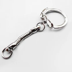 5PCS/Lot DIY Special Snake Chains Keyrings Trinket Men Clasp Buckle Key Chain For DIY Jewelry Making Accessories Wholesale