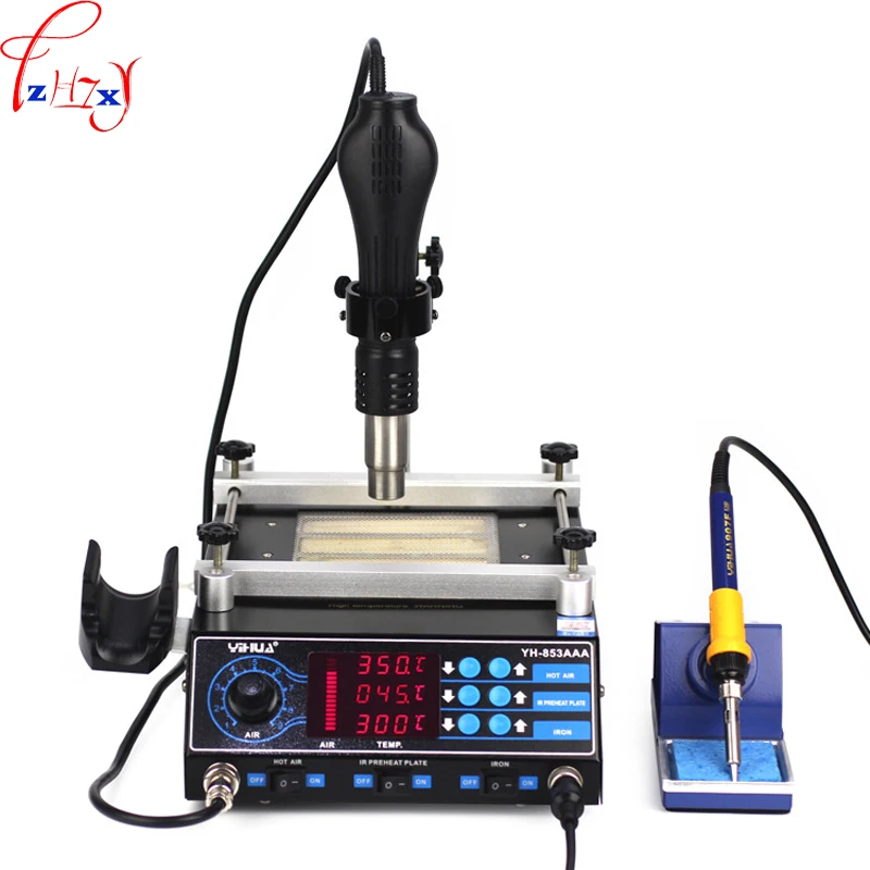 853AAA BGA hot air disassembly station BGA rework station hot air gun soldering iron three-in-one hot air 1270W 1PC