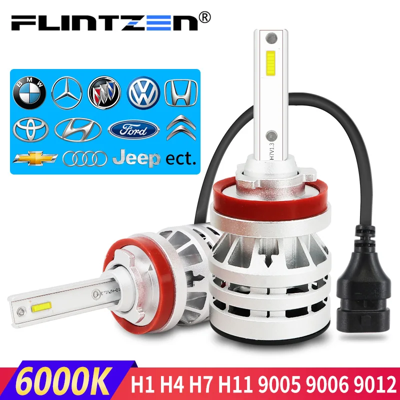 

Flintzen All metal h7 led car headlight led h4 car fog lamp h1 h11 led car light bulb for toyota corolla bmw e60 Honda golf ect.