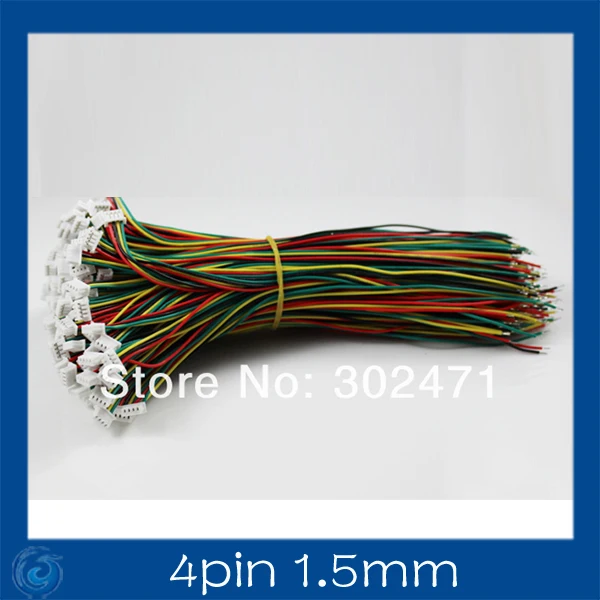 Mini. Micro 1.5 T-1 4-Pin Connector w/.Wire x 10 sets.4pin 1.5mm